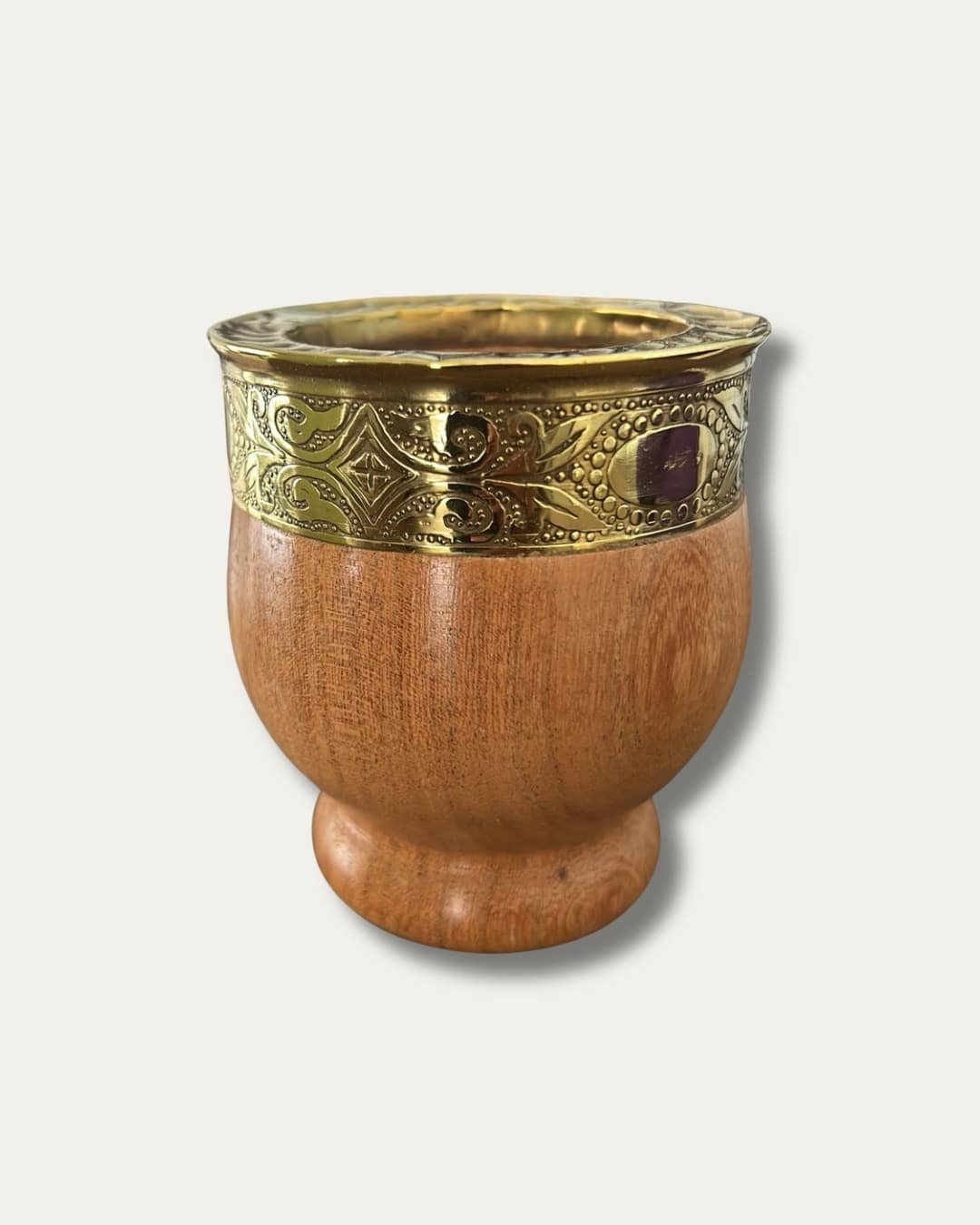MATE IMPERIAL CON VIROLA EN BRONCE CINCELADA